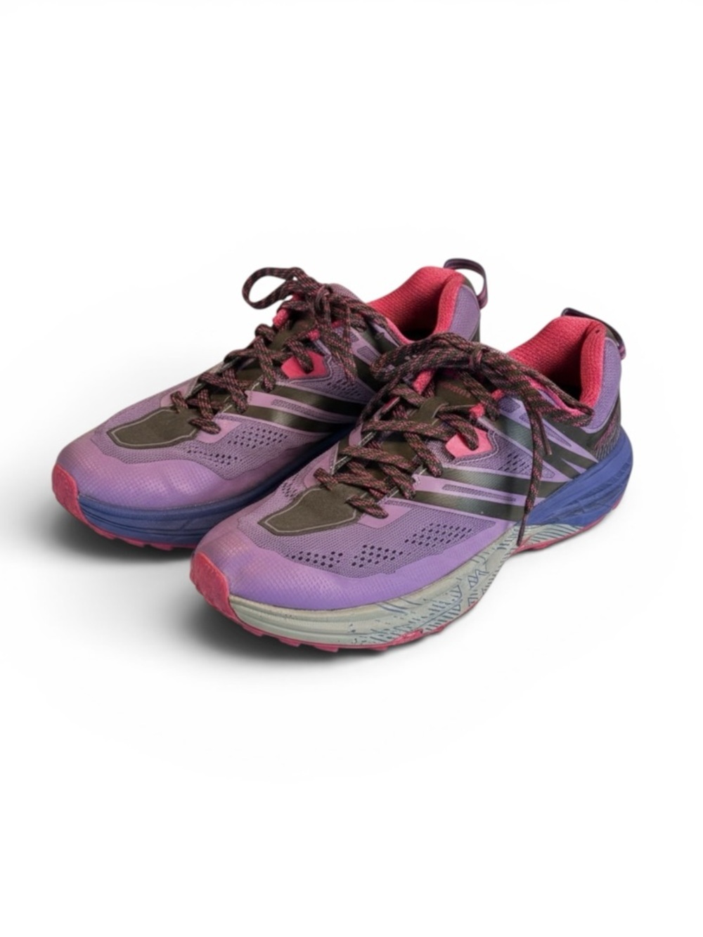 Hoka Speedgoat 3 Purple Vibram Sole Trail Running Shoe Size 9